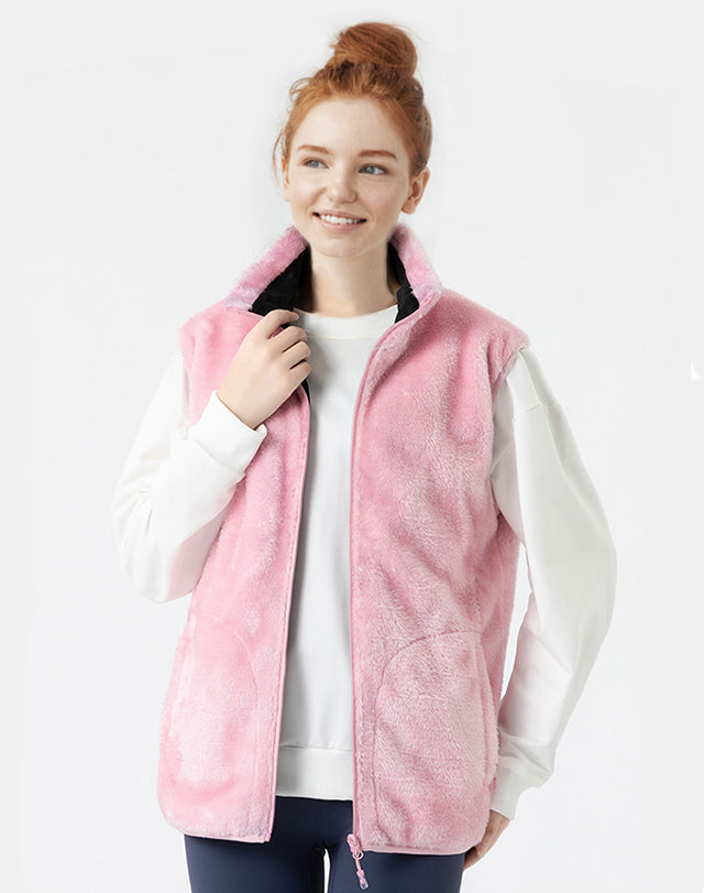 Sweat Plaid Chauffant Sans Manche