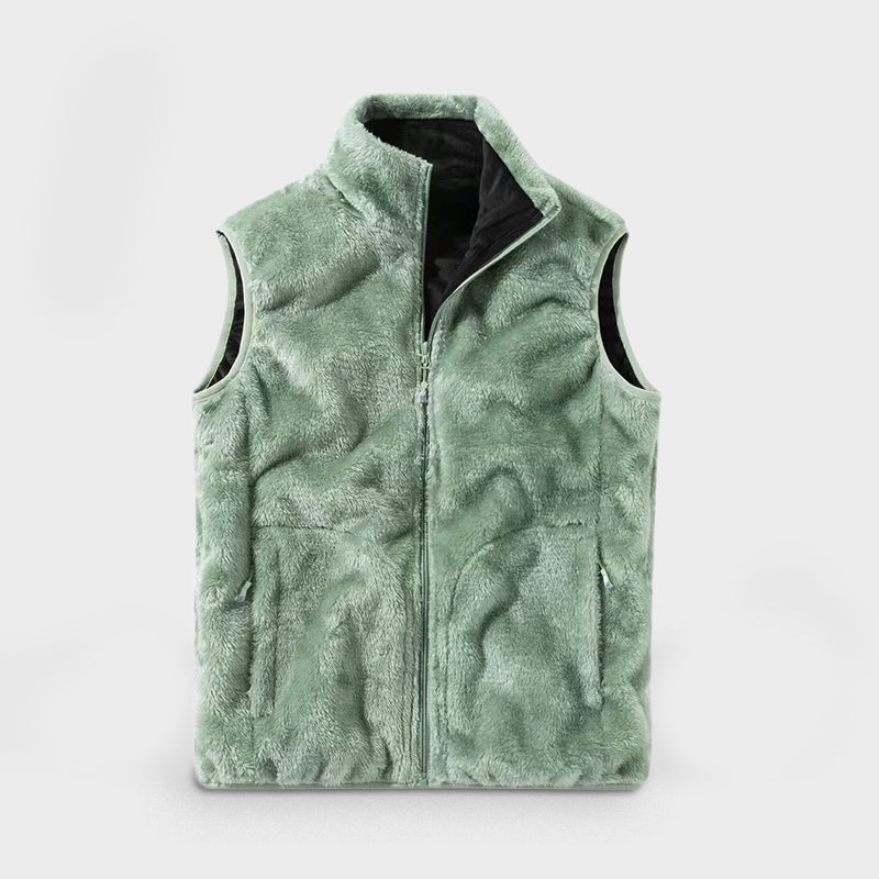 Sweat Plaid Chauffant Sans Manche